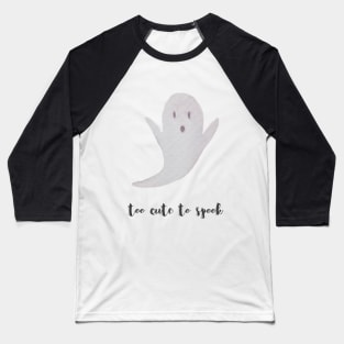 Too cure to spook watercolor ghosty Baseball T-Shirt